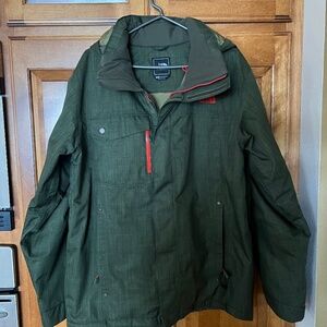 The North Face Mens Insulated Jacket in Olive